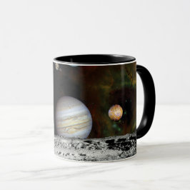 Caneca Montagem de Imagens do Sistema Solar pela Voyager 