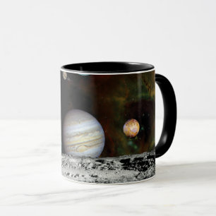 Caneca Montagem de Imagens do Sistema Solar pela Voyager 