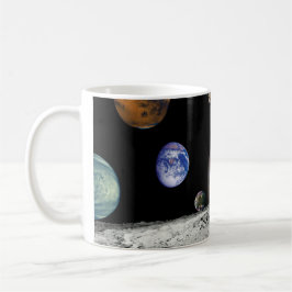 Caneca Montagem de Imagens do Sistema Solar pela Voyager 