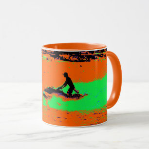 Caneca Montagem de Verão - Jet Ski Divertido