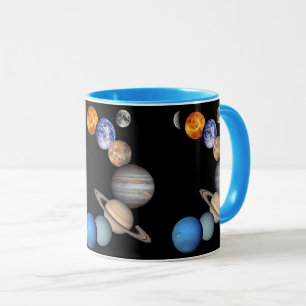 Caneca Montagem do Sistema Solar Fotos de Planetas JPL