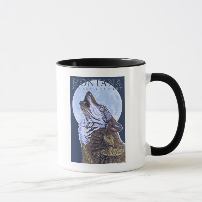 Caneca Montana - Big Sky CountryHowling Wolf (Direita)