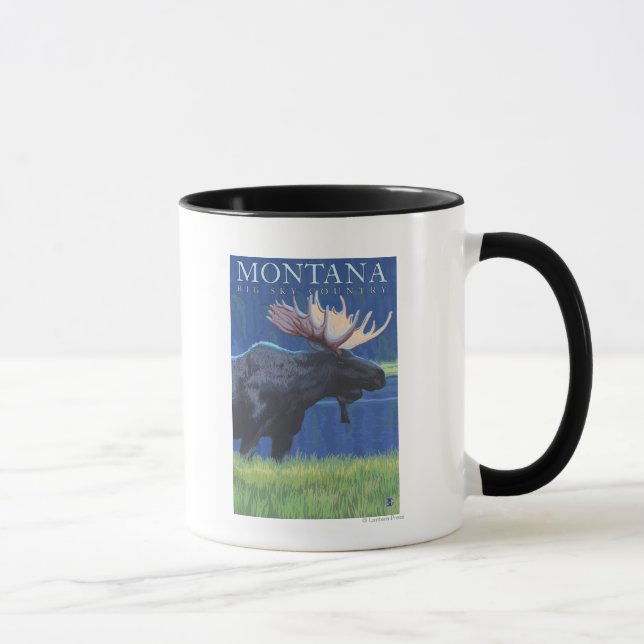 Caneca Montana - Grande Céu - Moose à Lua (Direita)