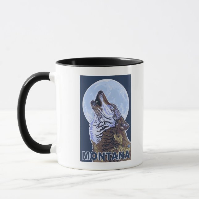 Caneca MontanaWolf Howling (Esquerda)