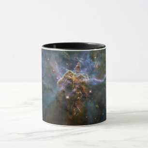 Caneca Montanha Mística na Nebulosa Carina Hubble Espaço