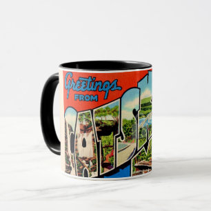 Caneca Montanhas Catskill retrô