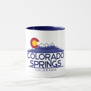 caneca montanhas de madeira de Colorado Springs