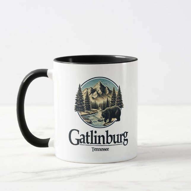 Caneca Montanhas do Enfumaçado do Excelente de Gatlinburg (Esquerda)