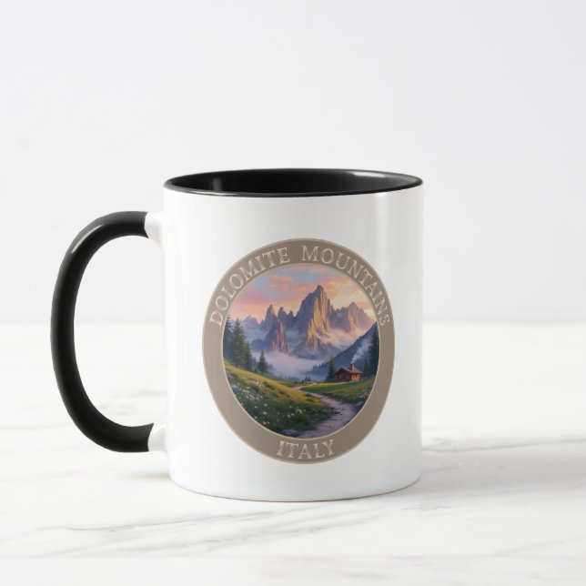 Caneca Montanhas Dolomitas Itália (Esquerda)