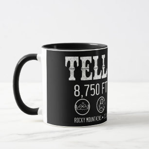 Caneca Montanhas Telluride Colorado Retro Vintage