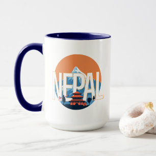 Caneca Monte Everest no Templo do Nepal