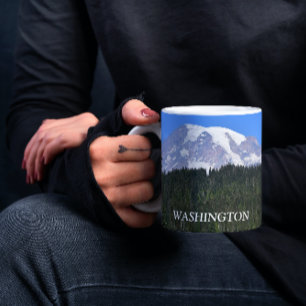 Caneca Monte Rainier Washington Paisagem Foto