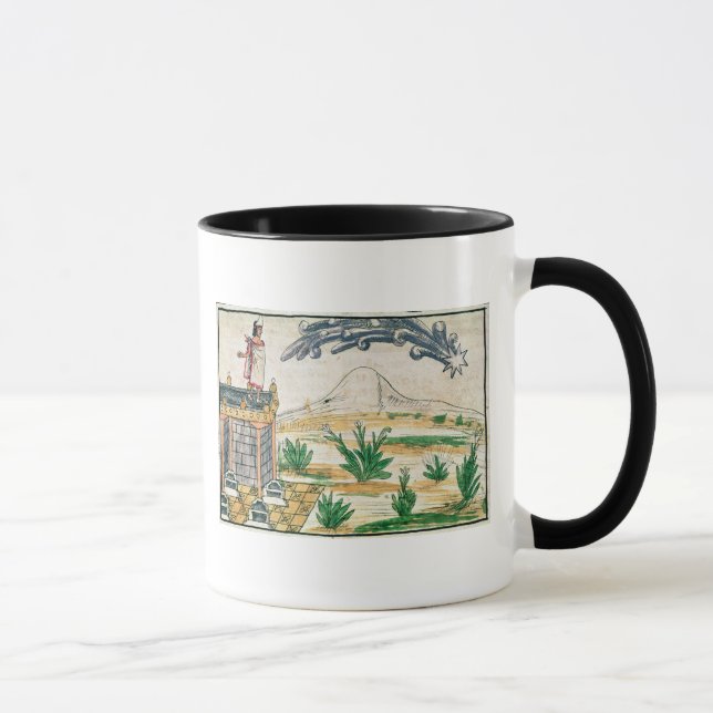 Caneca Montezuma II que olham um cometa, 1579 (Direita)
