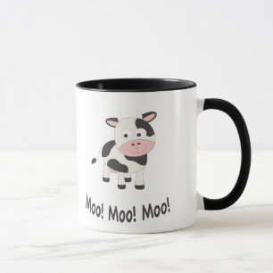 Caneca Moo Moo Moo Cute Cartoon