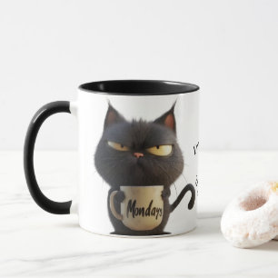 Caneca Moody Cat Coffee Mug - Puro para Sips Grumpy