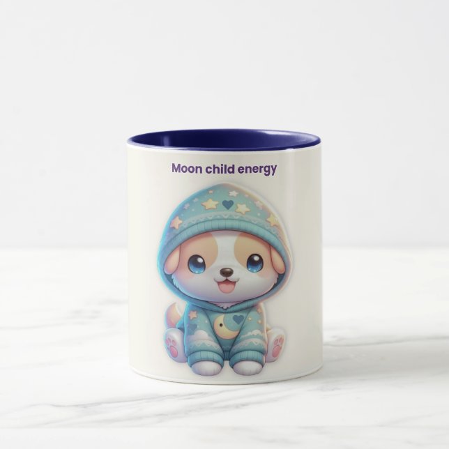 Caneca Moon Child Energy Dog Mug (Centro)