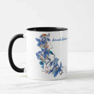 Caneca Moonflower, Cor Branca Ilustrada
