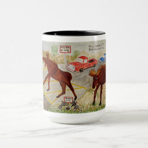 Caneca Moose Humor Combo Mug, 15 oz