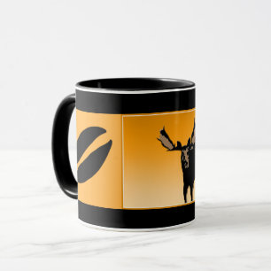 Caneca Moose no Sunset - Arte original sobre a vida selva
