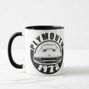 Caneca Mopar - Plymouth Roadrunner White, 1972