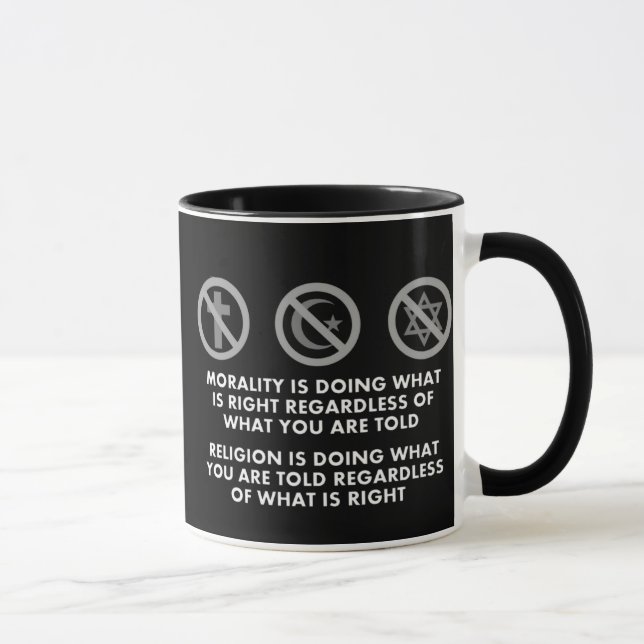 Caneca Moralidade e religião (Direita)
