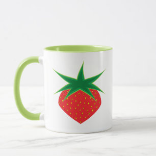 Caneca Morango Mangueira Verde Claro