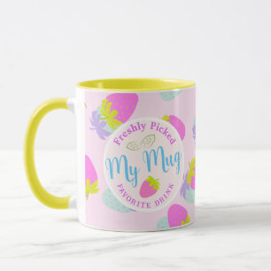 Caneca Morango Rosa