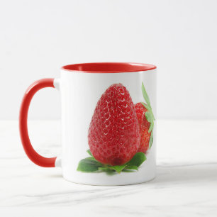 Caneca Morangos em branco
