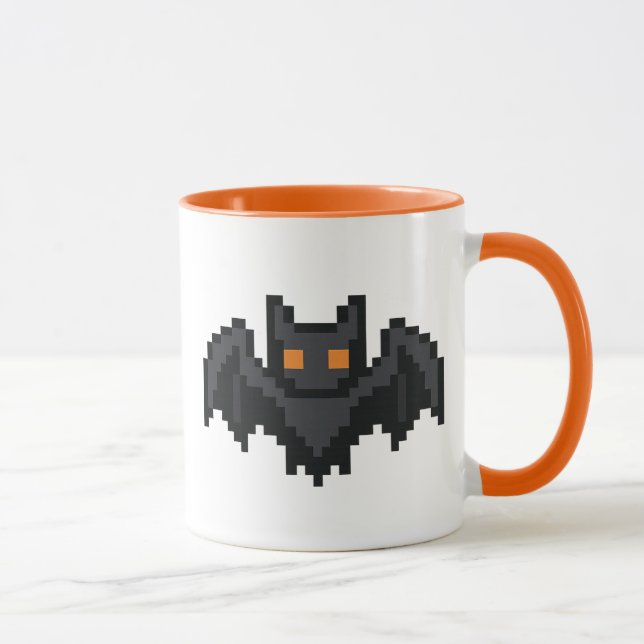 Caneca Morcego Retro de 8 bits (Direita)