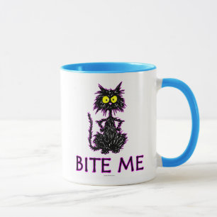 Caneca Morda-me! Design do presente do gato