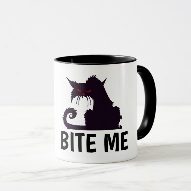 CANECA MORDE-ME, MÚSICA DE CAFÉ DE GATO CHEIO. (Frente Esquerda)