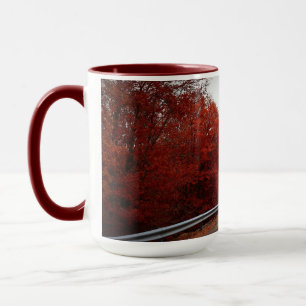 Caneca Morning Autumn Scenic Nature By Road Mug