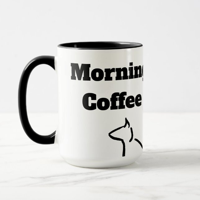 Caneca Morning Coffee Cat  (Esquerda)