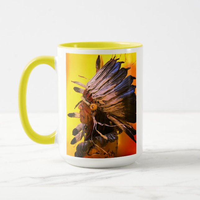 Caneca "Morning Sky" native chief original art (Esquerda)