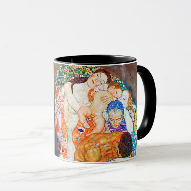 Caneca Morte e vida, Gustav Klimt (Frente Esquerda)