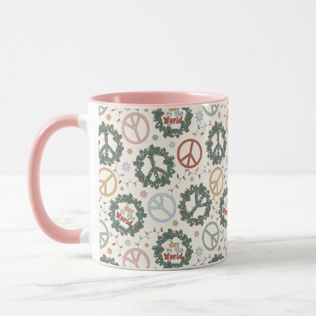 Caneca Mortes pela paz e alegria ao padrão mundial (Esquerda)