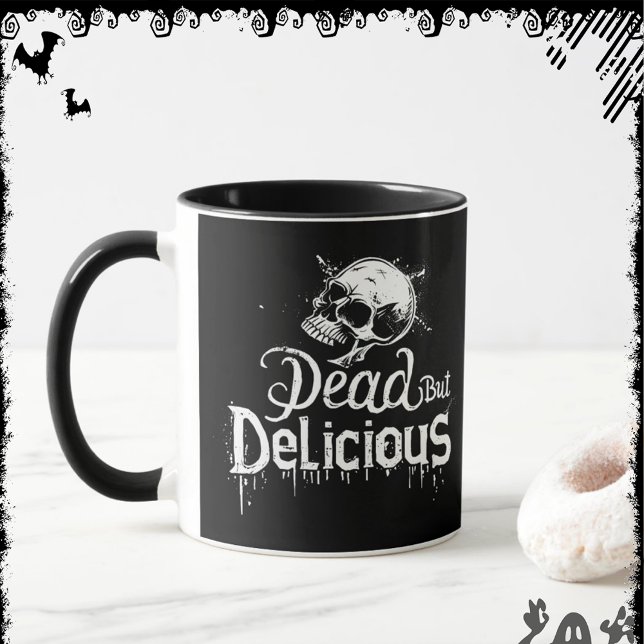 Caneca Morto Mas Delicioso | ExDesigner | Halloween (Criador carregado)