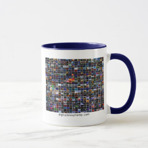 Caneca Mosaico X.25 da blasfémia 25 de Digitas