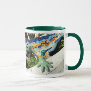 Caneca Mosaicos do lagarto de Gaudi