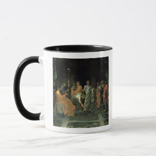 Caneca Moses e a serpente de bronze (óleo em canvas)