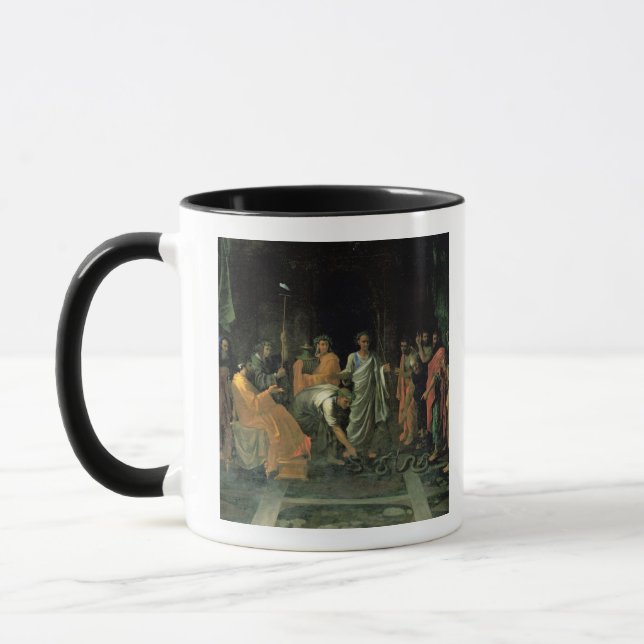 Caneca Moses e a serpente de bronze (óleo em canvas) (Esquerda)