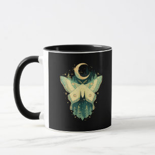 Caneca Moth Fairycore Goblincore Whimsigoth Cottagecore
