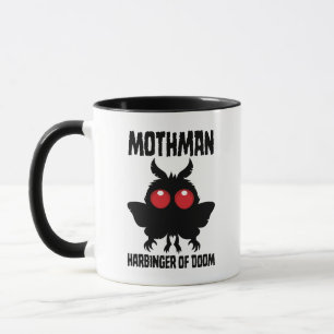 Caneca Mothman - Sinistro Cute Arauto da Destruição