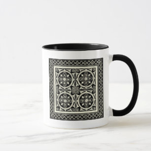 Caneca Motif de Mandala Preto e Branco pelo Vision Studio
