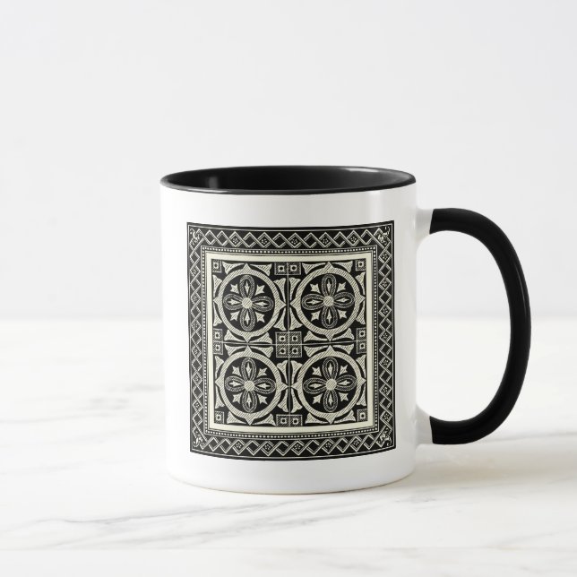 Caneca Motif de Mandala Preto e Branco pelo Vision Studio (Direita)