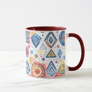Caneca Motif ethnique graphique