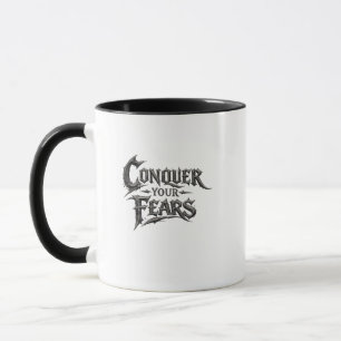 Caneca Motivacional de Duas Cores 'Conquiste Seus