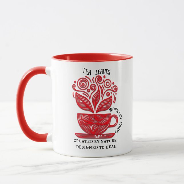 Caneca Motivacional para Amantes de Chá (Esquerda)