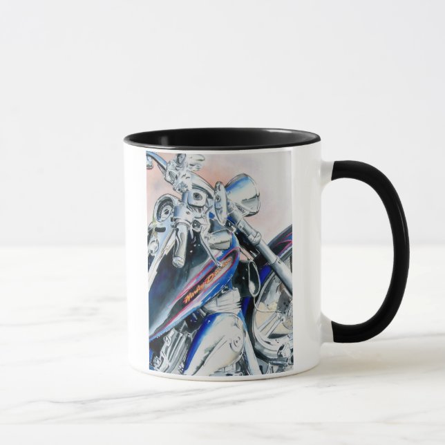 Caneca Motocicleta azul (Direita)