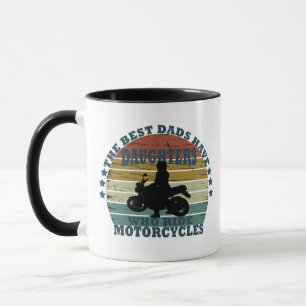 Caneca motocicleta da melhor filha de pais